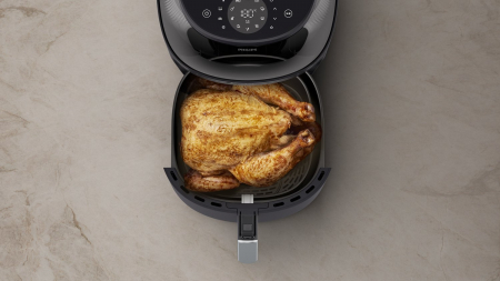 Friteuză cu Aer Cald Philips AirFryer 3000 Series XXL NA342/00, 7.2 L, 2000 W, RapidAir Plus cu Fereastră, Touch Display, Negru pukika.ro [4]