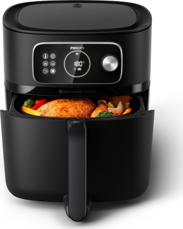 Friteuză cu Aer Cald Philips AirFryer 7000 Series Combi XXL HD9876/90, 2200 W, 8.3 L, Rapid CombiAir, Wi‑Fi, 22 Funcții, Negru pukika.ro [8]