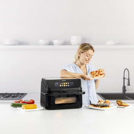 Friteuză cu Aer Cald Taurus, 2800 W, Capacitate 10 L, Touch, Timer, Negru pukika.ro [2]