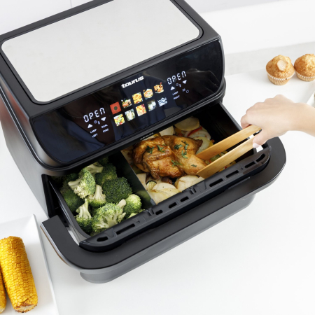 Friteuză cu Aer Cald Taurus, 2800 W, Capacitate 10 L, Touch, Timer, Negru pukika.ro [1]