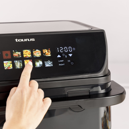 Friteuză cu Aer Cald Taurus, 2800 W, Capacitate 10 L, Touch, Timer, Negru pukika.ro [5]