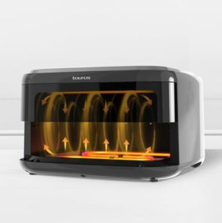 Friteuză cu Aer Cald Taurus 3-in-1, 2200 W, Capacitate 4.2 L, Touch, Pizza & Grill, Negru pukika.ro [2]
