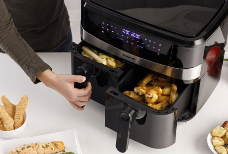 Friteuză cu Aer Cald Taurus 973980000, 2200 W, Capacitate 9 L, Funcții Air Fry, Grill, Bake, Negru pukika.ro [4]