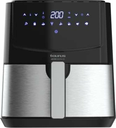 Electrocasnice pentru bucatarie - Friteuză cu Aer Cald Taurus AF1450XD, 1450 W, Capacitate 5 L, Funcții Air Fry, Grill, Negru pukika.ro