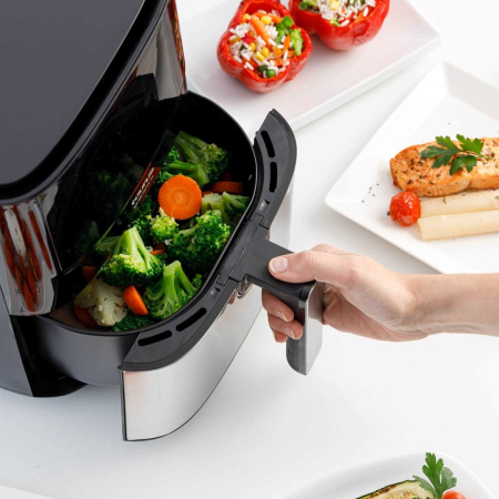 Friteuză cu Aer Cald Taurus AF1450XD, 1450 W, Capacitate 5 L, Funcții Air Fry, Grill, Negru pukika.ro [5]
