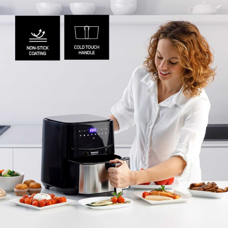 Friteuză cu Aer Cald Taurus AF1450XD, 1450 W, Capacitate 5 L, Funcții Air Fry, Grill, Negru pukika.ro [6]