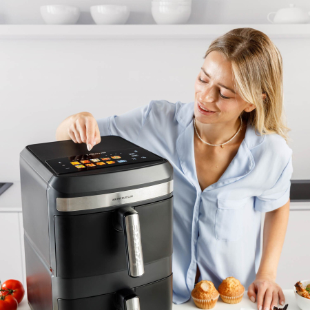 Friteuză cu Aer Cald Taurus Air Duo, 2800 W, Capacitate 13 L, Touch, Negru pukika.ro [4]