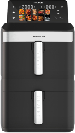 Electrocasnice pentru bucatarie - Friteuză cu Aer Cald Taurus Air Duo, 2800 W, Capacitate 13 L, Touch, Negru pukika.ro