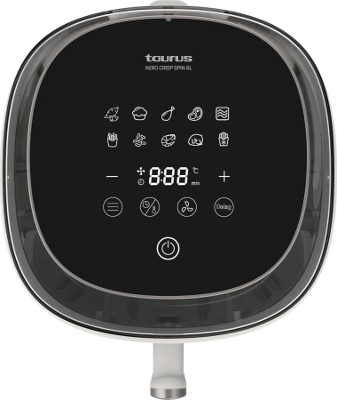 Friteuză cu Aer Cald Taurus EST9739900L, 1550 W, Capacitate 6 L, Funcții Air Fry, Grill, Gri pukika.ro [1]