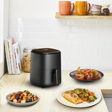 Friteuză cu Aer Cald Tefal Easy Fry, 1300 W, Capacitate 3 L, Touch, Negru pukika.ro [6]