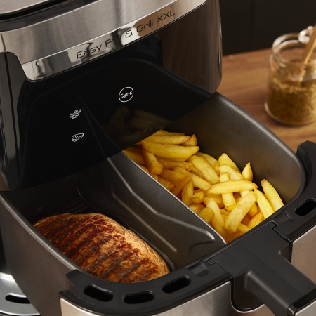 Friteuză cu Aer Cald Tefal EY801D15, 1830 W, Capacitate 6.5 L, Funcții Air Fry, Grill, Timer, Negru pukika.ro [6]
