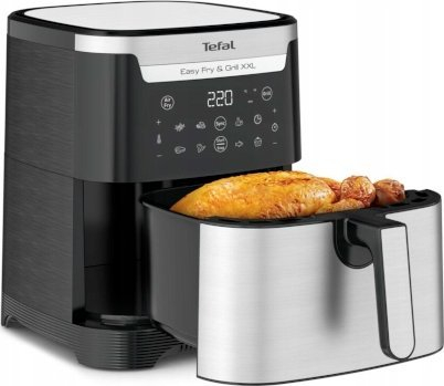Friteuză cu Aer Cald Tefal EY801D15, 1830 W, Capacitate 6.5 L, Funcții Air Fry, Grill, Timer, Negru pukika.ro [7]