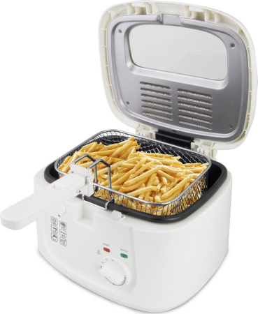 Alte produse - Friteuză Electrică Esperanza Deep Fryer, 1800 W, Capacitate 2.5 L, Alb pukika.ro