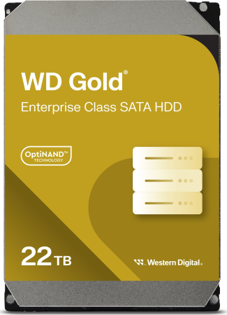 Promotii - Hard Disk Intern Western Digital Gold, 22 TB, 7200 rpm, SATA III, 3.5", Gold