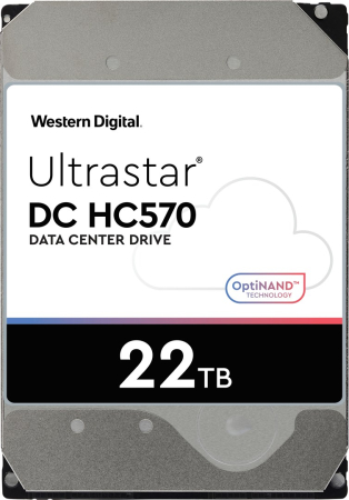 Hard Disk Intern Western Digital Ultrastar, 22 TB, 7200 rpm, SATA III, 3.5", Grey [1]