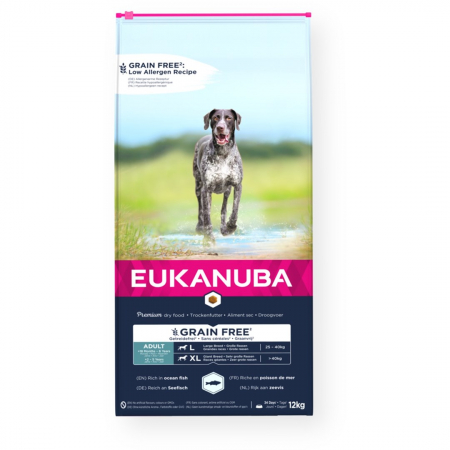 Hrana Pentru Caini - Hrana uscata Caini EUKANUBA Grain Free Large Breed 12 kg