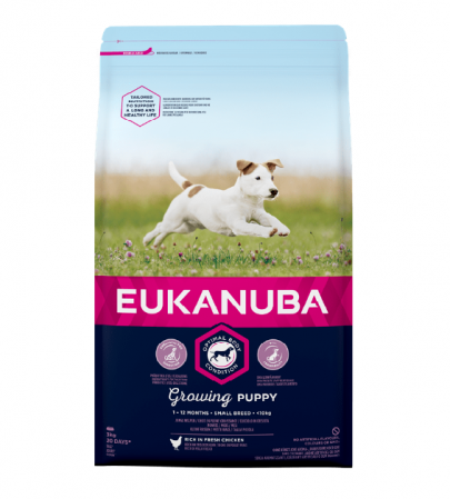 Alte produse - Hrana uscata Caini EUKANUBA Growing Puppy Small Breed Chicken 3 kg