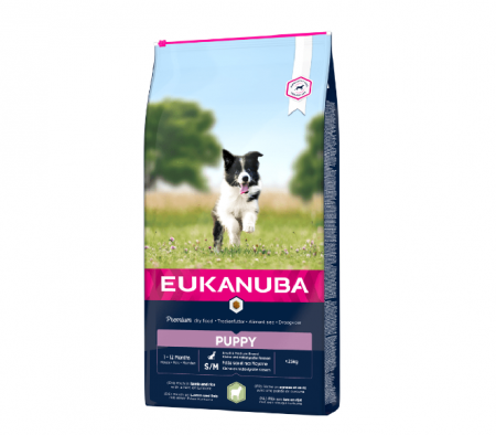 Hrana Pentru Caini - Hrana uscata Caini Eukanuba Small & Medium Lamb Rice  12 kg
