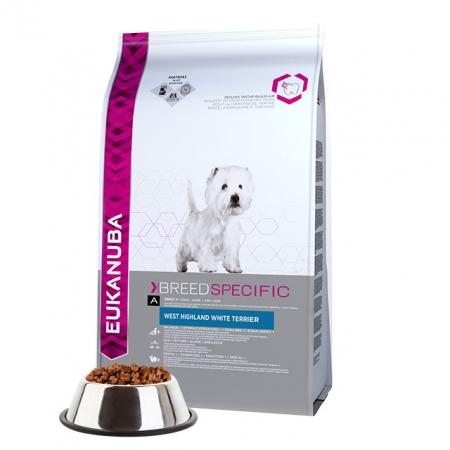 Hrana Pentru Caini - Hrana uscata pentru caini Eukanuba West Highland White Terrier, Pui, 2.5Kg
