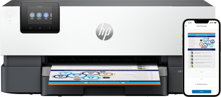 Imprimante - Imprimantă HP OfficeJet Pro 9110b Wireless, Color, Duplex, A4, 18 ppm, USB, Wi-Fi, Bluetooth, 1200 x 1200 DPI, Grey