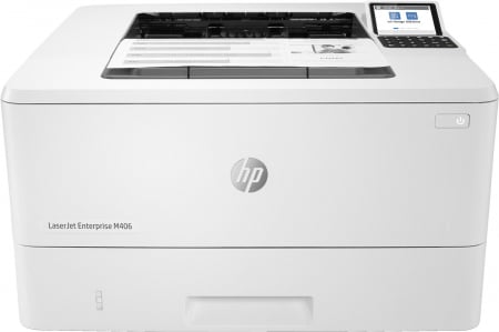 Imprimante - Imprimantă Laser HP LaserJet M406dn, Monocrom, Duplex, A4, 38 ppm, Rețea, Business, White