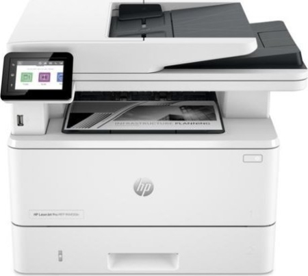Promotii - Imprimantă Laser HP LaserJet Pro MFP 4102fdn, Monocrom, Duplex, A4, 40 ppm, USB, Ethernet, 1200 x 1200 DPI, White