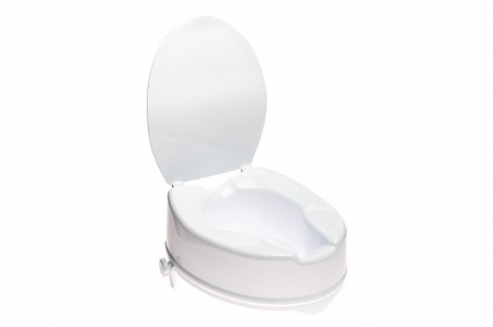 Inaltatoare Toaleta - Inaltator pentru toaleta cu capac, inaltime 10 cm, greutate maxima 180 Kg, Alb pukika.ro