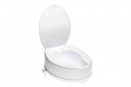 Inaltatoare Toaleta - Inaltator pentru toaleta cu capac, inaltime 15 cm, greutate maxima 180 Kg, Alb pukika.ro