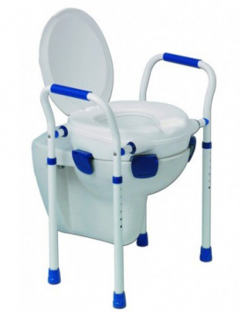 Inaltatoare Toaleta - Inaltator pentru toaleta cu capac si picioare ASTON, greutate maxima 150 Kg, Alb pukika.ro