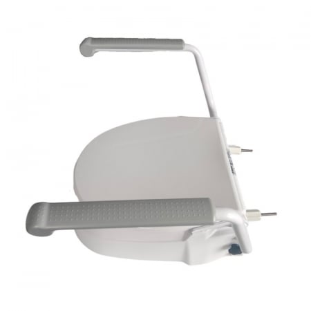 Inaltator pentru toaleta cu capac si suport pentru maini, greutate maxima 120 Kg, Alb/Gri pukika.ro [4]