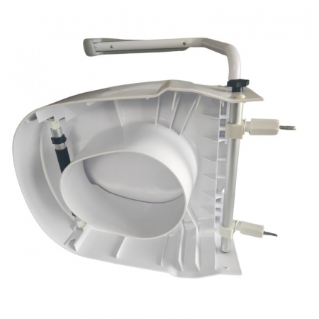 Inaltator pentru toaleta cu capac si suport pentru maini, greutate maxima 120 Kg, Alb/Gri pukika.ro [5]