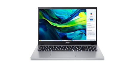Laptop Acer AG15, 15.6" Full HD Touchscreen, AMD Ryzen™ 5 7520U pana la 4.3 GHz, 8 GB RAM DDR5, 512 GB SSD, AMD Radeon, Windows 11 Home, Pure Silver [0]