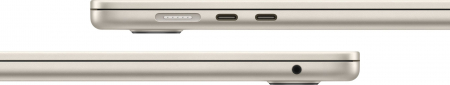 Laptop Apple MacBook Air, 15.3 inch, Apple M4, 16 GB RAM, 256 GB SSD, Apple GPU, macOS Sequoia, Beige [3]