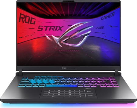 Alte produse - Laptop ASUS ROG Strix G16, 16" Full HD+, Intel® Core™ i5 13450HX pana la 4.6 GHz, 16 GB RAM DDR5 5600, 512 GB SSD, NVIDIA® GeForce® RTX 5050 8 GB, Free Dos, Eclipse Grey