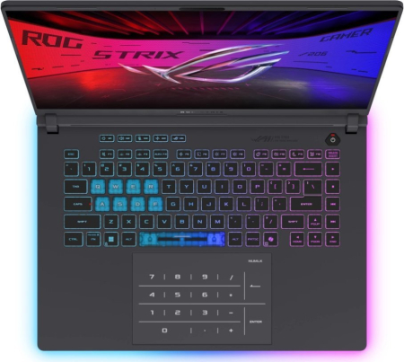 Laptop ASUS ROG Strix G16, 16" Full HD+, Intel® Core™ i5 13450HX pana la 4.6 GHz, 16 GB RAM DDR5 5600, 512 GB SSD, NVIDIA® GeForce® RTX 5050 8 GB, Free Dos, Eclipse Grey [3]