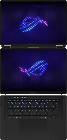 Laptop ASUS ROG Zephyrus Duo 16, 16" 3K Touchscreen, Intel® Core™ Ultra 9 386H pana la 4.9 GHz, 32 GB RAM LPDDR5x 8533, 2 TB SSD, NVIDIA® GeForce® RTX 5090 24 GB, Windows 11 Pro, Stellar Grey [1]