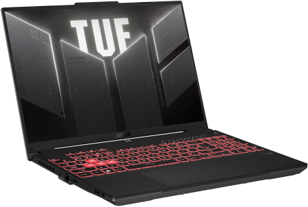 Laptop ASUS TUF Gaming A16, 16" Full HD+, AMD Ryzen™ 7 7445HS pana la 4.7 GHz, 16 GB RAM DDR5 5600, 512 GB SSD, NVIDIA® GeForce® RTX 4050 6 GB, Windows 11 Home, Grey [1]