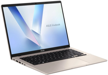 Laptop ASUS VivoBook 14, 14" WUXGA, AMD Ryzen™ AI 7 445 pana la 4.6 GHz, 16 GB RAM DDR5, 512 GB SSD, AMD Radeon Graphics, Windows 11 Home, Gold [1]