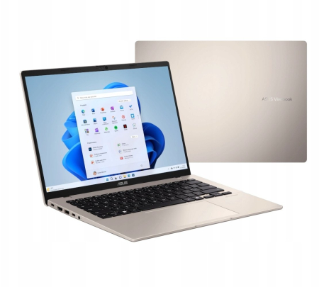 Laptop ASUS VivoBook 14, 14" WUXGA, AMD Ryzen™ AI 7 445 pana la 4.6 GHz, 16 GB RAM DDR5, 512 GB SSD, AMD Radeon Graphics, Windows 11 Home, Gold [6]