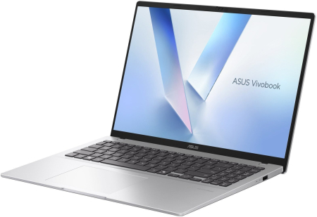 Laptop ASUS VivoBook 16, 16" WUXGA, Intel® Core™ Ultra 5 325 pana la 4.5 GHz, 16 GB RAM DDR5, 512 GB SSD, Intel® Graphics, Windows 11 Home, Cool Silver [1]