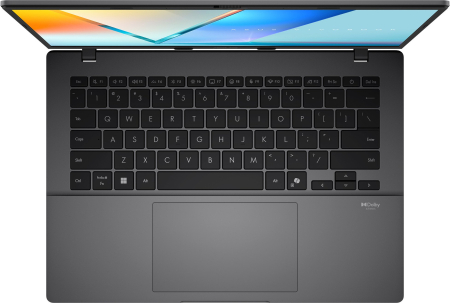 Laptop ASUS VivoBook S14, 14" WUXGA, AMD Ryzen™ 5 220 pana la 4.9 GHz, 16 GB RAM DDR5, 512 GB SSD, AMD Radeon, Free Dos, Matte Grey [3]