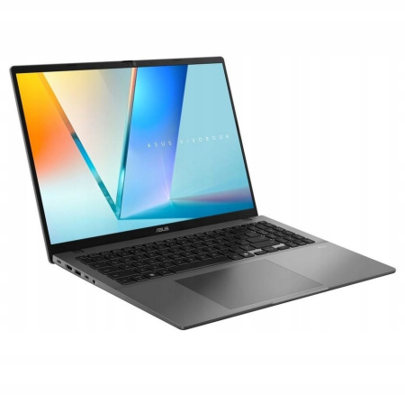Laptop ASUS VivoBook S16, 16" WUXGA, Intel® Core™ 5 210H pana la 4.8 GHz, 16 GB RAM DDR5, 512 GB SSD, Intel® UHD Graphics, Windows 11 Home, Matte Gray [1]