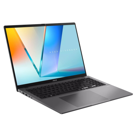 Laptop ASUS VivoBook S16, 16" WUXGA, Intel® Core™ 7 240H pana la 5.2 GHz, 16 GB RAM DDR5, 512 GB SSD, Intel® UHD Graphics, Windows 11 Home, Matte Gray [1]