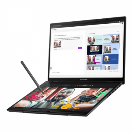 Laptop ASUS ZenBook Duo, 14" 3K Touchscreen, Intel® Core™ Ultra 7 185H pana la 4.8 GHz, 16 GB RAM LPDDR5x, 1 TB SSD, Intel Arc Graphics, Windows 11 Pro, Gray [3]