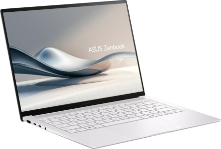 Laptop ASUS ZenBook S 14, 14" WUXGA, Intel® Core™ Ultra 7 256V pana la 4.8 GHz, 16 GB RAM LPDDR5x, 512 GB SSD, Intel Arc Graphics, Windows 11 Home, Scandinavian White [1]