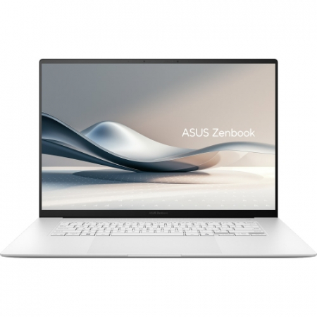 Laptopuri - Laptop ASUS Zenbook S16, 16" 3K Touchscreen, AMD Ryzen™ AI 9 HX 370 pana la 5.1 GHz, 32 GB RAM LPDDR5x, 1 TB SSD, AMD Radeon 890M, Windows 11 Pro, Scandinavian White