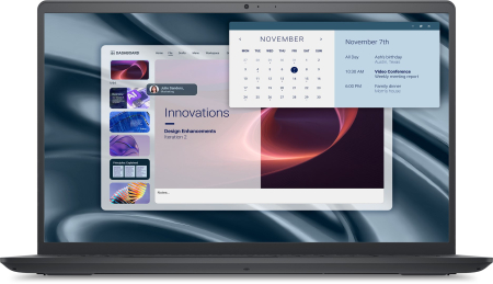 Laptopuri - Laptop DELL, 15.6" Full HD, AMD Ryzen™ 5 7520U pana la 4.3 GHz, 8 GB RAM LPDDR5, 512 GB SSD, AMD Radeon, Windows 11 Pro, Carbon Black