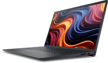 Laptop DELL DC15255, 15.6" Full HD, AMD Ryzen™ 3 7320U pana la 4.1 GHz, 8 GB RAM LPDDR5, 512 GB SSD, AMD Radeon 610M, Windows 11 Pro, Carbon Black [1]