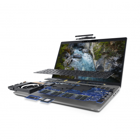 Laptop DELL Precision 3561, 15.6" Full HD, i5 11400H  pana la 4.5 GHz  , 16 GB RAM, 512 GB SSD, NVIDIA® T600 4GB, Windows 10 Pro, Grey [4]