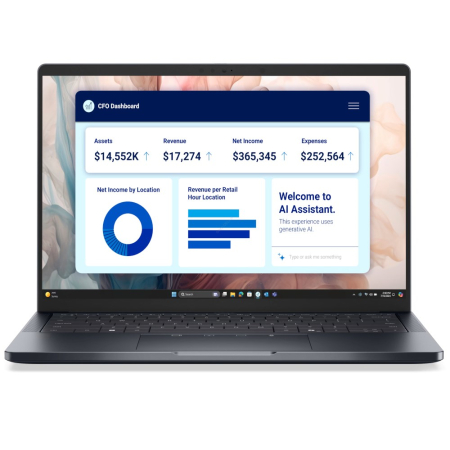 Promotii - Laptop Dell Pro 14, 14" Full HD+, Intel® Core™ Ultra 5 236V pana la 4.7 GHz, 16 GB RAM LPDDR5x, 512 GB SSD, Intel Arc Graphics, Windows 11 Pro, Grey
